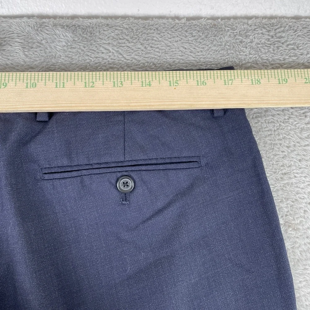 Banana Republic Dress Pants Mens 35x32 Navy Wool Modern Slim Italian Fabric
